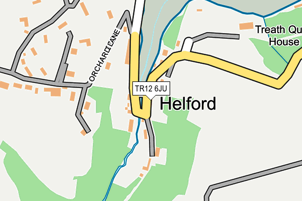 TR12 6JU map - OS OpenMap – Local (Ordnance Survey)