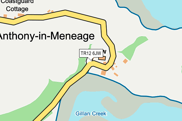 TR12 6JW map - OS OpenMap – Local (Ordnance Survey)