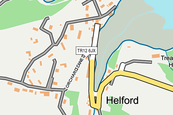 TR12 6JX map - OS OpenMap – Local (Ordnance Survey)