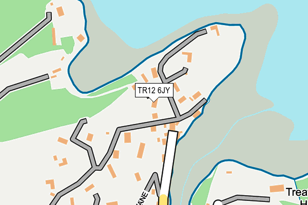 TR12 6JY map - OS OpenMap – Local (Ordnance Survey)