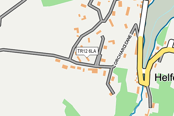 TR12 6LA map - OS OpenMap – Local (Ordnance Survey)