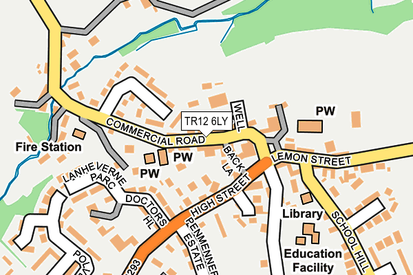 TR12 6LY map - OS OpenMap – Local (Ordnance Survey)