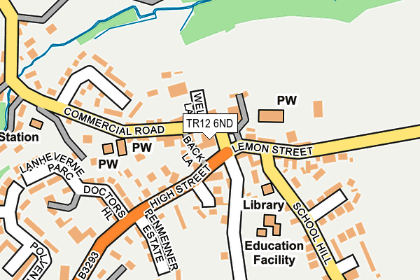 TR12 6ND map - OS OpenMap – Local (Ordnance Survey)