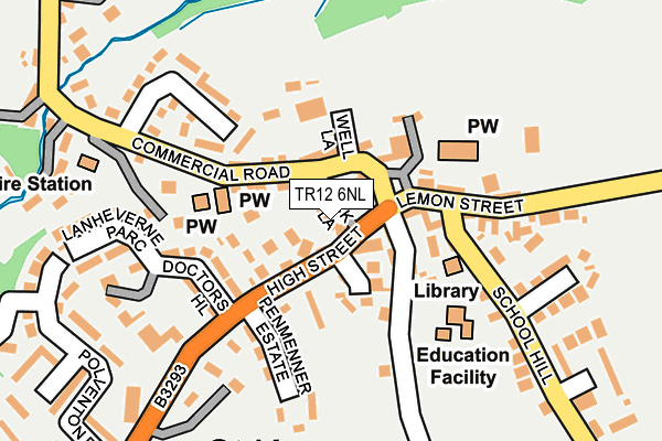 TR12 6NL map - OS OpenMap – Local (Ordnance Survey)
