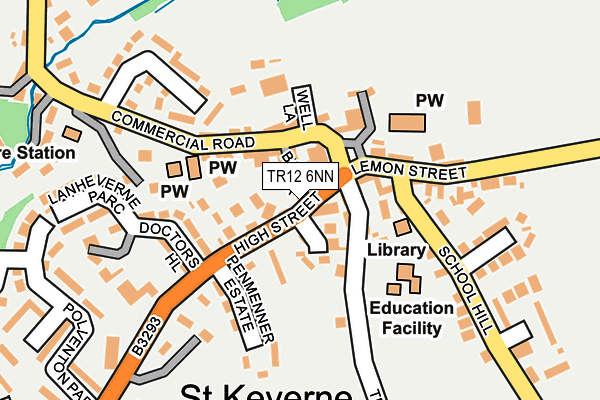 TR12 6NN map - OS OpenMap – Local (Ordnance Survey)