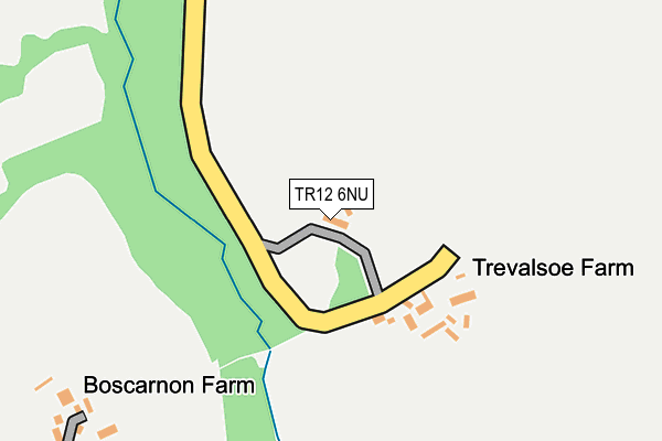 TR12 6NU map - OS OpenMap – Local (Ordnance Survey)