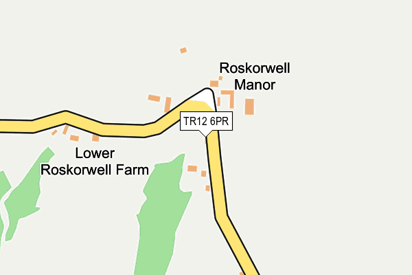 TR12 6PR map - OS OpenMap – Local (Ordnance Survey)