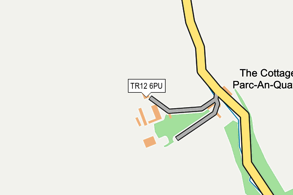 TR12 6PU map - OS OpenMap – Local (Ordnance Survey)