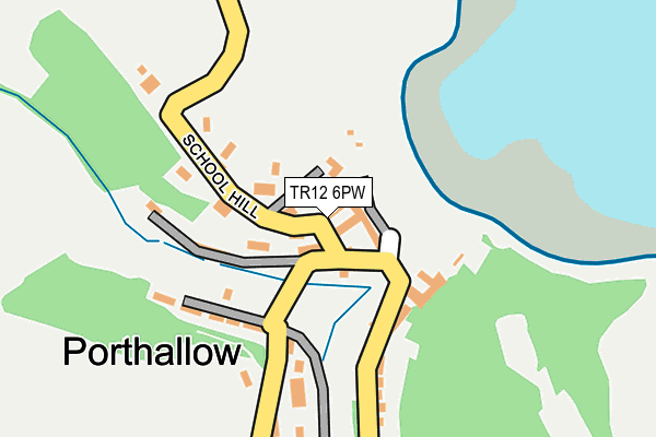 TR12 6PW map - OS OpenMap – Local (Ordnance Survey)