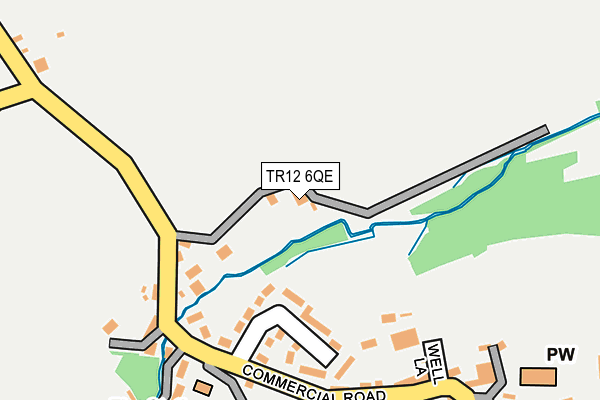 TR12 6QE map - OS OpenMap – Local (Ordnance Survey)