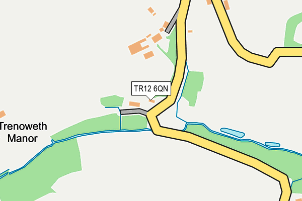 TR12 6QN map - OS OpenMap – Local (Ordnance Survey)