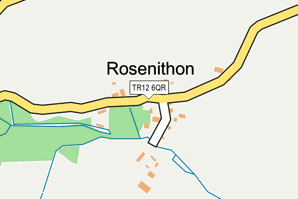 TR12 6QR map - OS OpenMap – Local (Ordnance Survey)