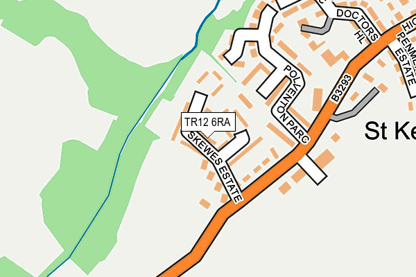 TR12 6RA map - OS OpenMap – Local (Ordnance Survey)