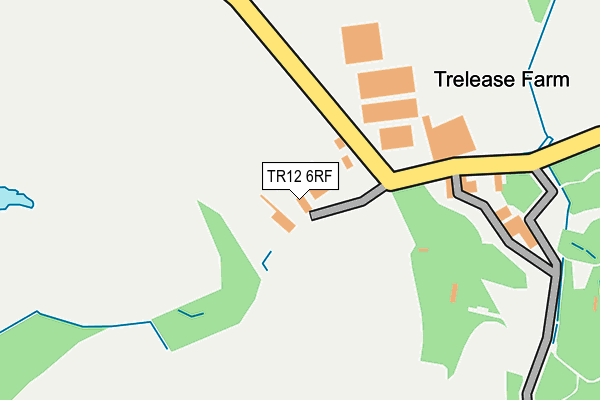 TR12 6RF map - OS OpenMap – Local (Ordnance Survey)