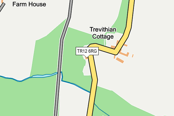 TR12 6RG map - OS OpenMap – Local (Ordnance Survey)
