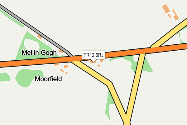 TR12 6RJ map - OS OpenMap – Local (Ordnance Survey)