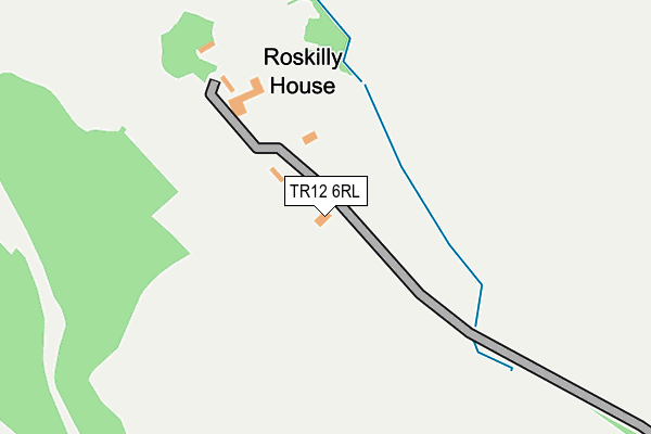TR12 6RL map - OS OpenMap – Local (Ordnance Survey)