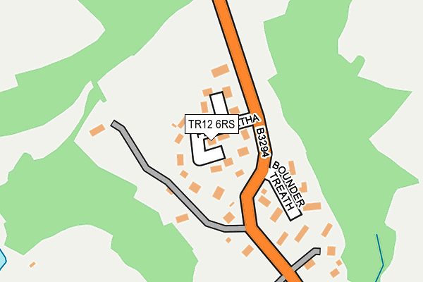 TR12 6RS map - OS OpenMap – Local (Ordnance Survey)