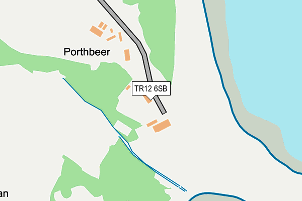 TR12 6SB map - OS OpenMap – Local (Ordnance Survey)