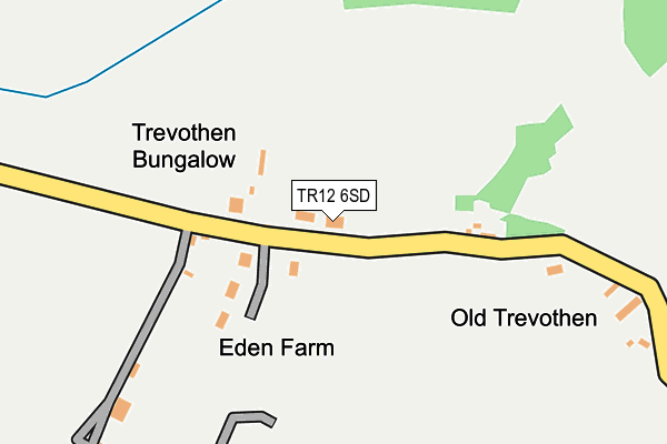 TR12 6SD map - OS OpenMap – Local (Ordnance Survey)