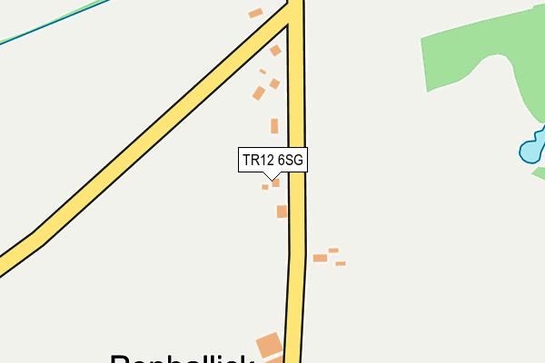 TR12 6SG map - OS OpenMap – Local (Ordnance Survey)