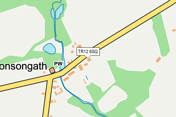 TR12 6SQ map - OS OpenMap – Local (Ordnance Survey)