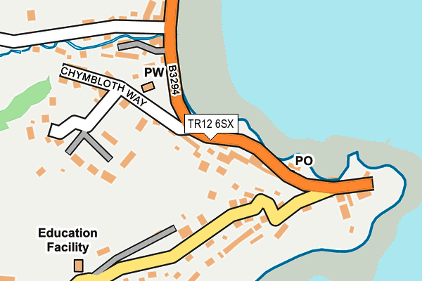 TR12 6SX map - OS OpenMap – Local (Ordnance Survey)