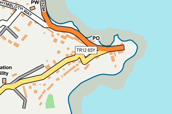 TR12 6SY map - OS OpenMap – Local (Ordnance Survey)