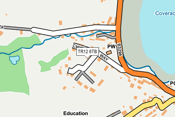 TR12 6TB map - OS OpenMap – Local (Ordnance Survey)