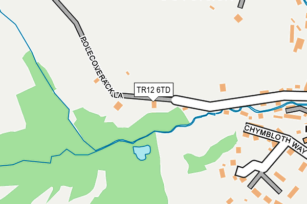 TR12 6TD map - OS OpenMap – Local (Ordnance Survey)