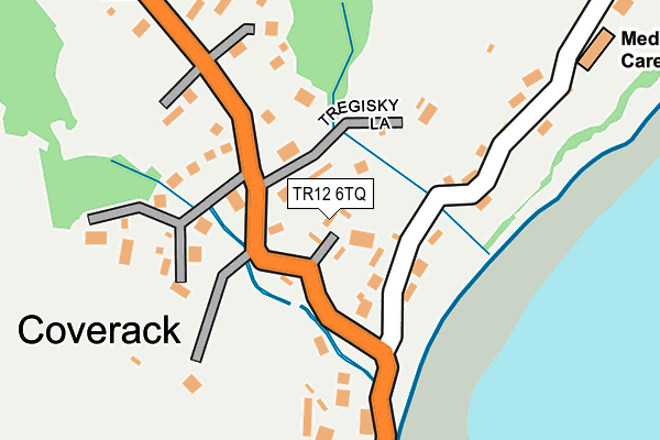 TR12 6TQ map - OS OpenMap – Local (Ordnance Survey)