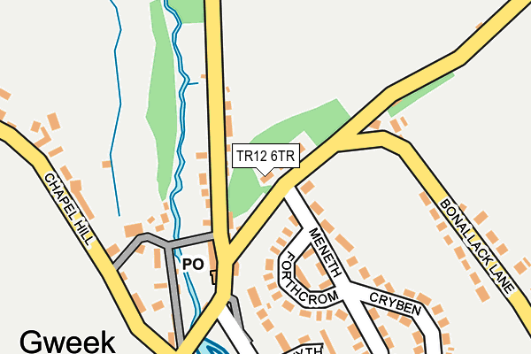 TR12 6TR map - OS OpenMap – Local (Ordnance Survey)