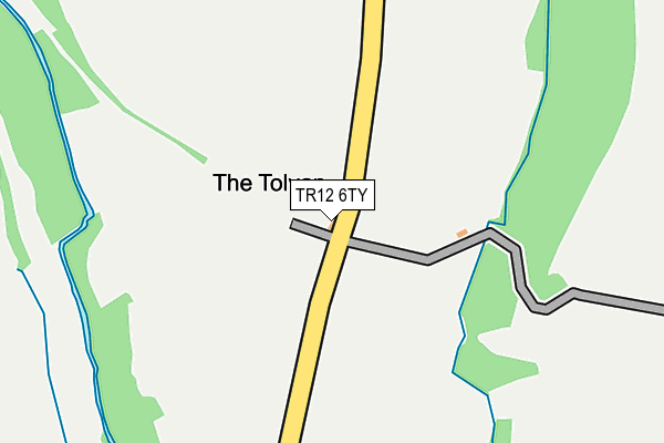 TR12 6TY map - OS OpenMap – Local (Ordnance Survey)