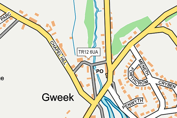 TR12 6UA map - OS OpenMap – Local (Ordnance Survey)