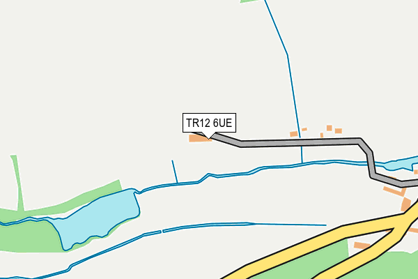 TR12 6UE map - OS OpenMap – Local (Ordnance Survey)