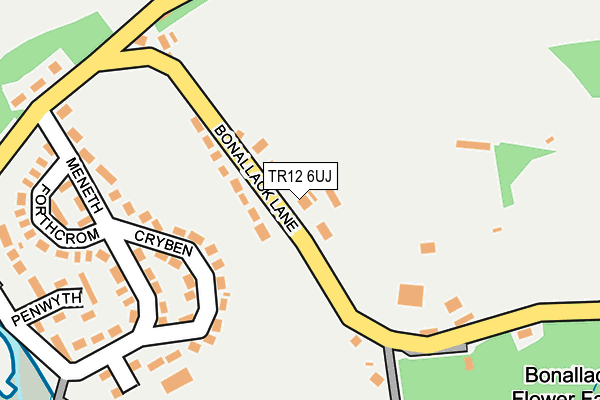 TR12 6UJ map - OS OpenMap – Local (Ordnance Survey)