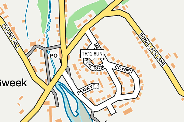 TR12 6UN map - OS OpenMap – Local (Ordnance Survey)