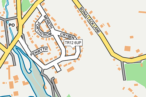 TR12 6UP map - OS OpenMap – Local (Ordnance Survey)