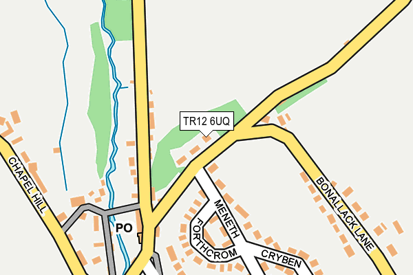 TR12 6UQ map - OS OpenMap – Local (Ordnance Survey)