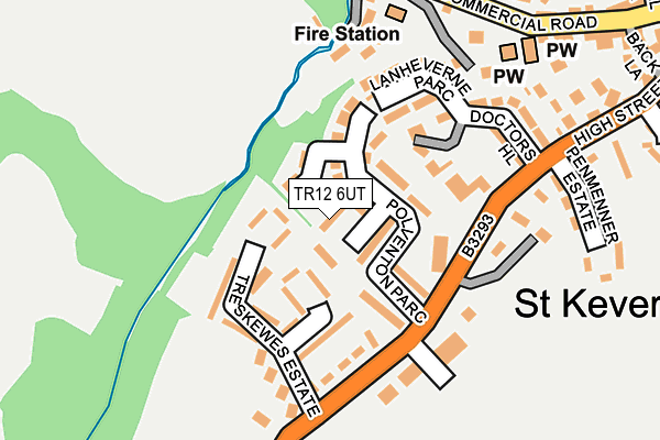 TR12 6UT map - OS OpenMap – Local (Ordnance Survey)