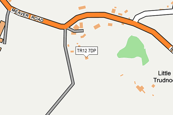 TR12 7DP map - OS OpenMap – Local (Ordnance Survey)