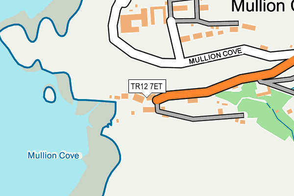 TR12 7ET map - OS OpenMap – Local (Ordnance Survey)