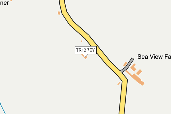 TR12 7EY map - OS OpenMap – Local (Ordnance Survey)