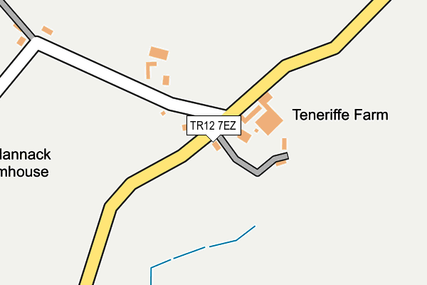 TR12 7EZ map - OS OpenMap – Local (Ordnance Survey)