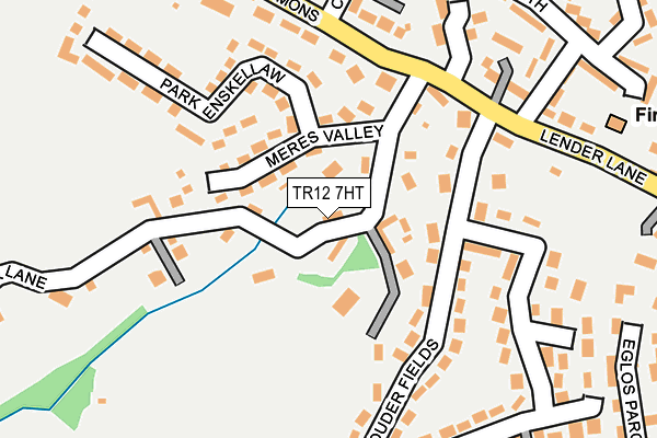 TR12 7HT map - OS OpenMap – Local (Ordnance Survey)