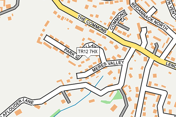 TR12 7HX map - OS OpenMap – Local (Ordnance Survey)
