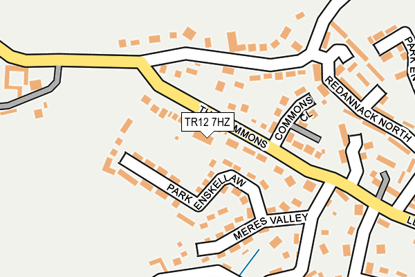 TR12 7HZ map - OS OpenMap – Local (Ordnance Survey)