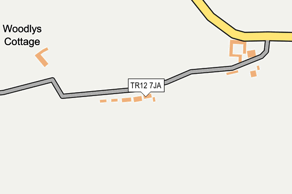 TR12 7JA map - OS OpenMap – Local (Ordnance Survey)