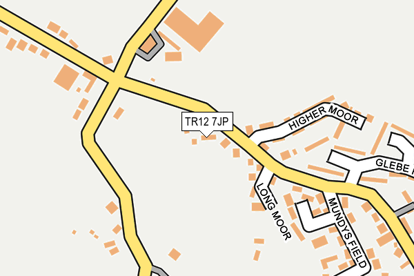 TR12 7JP map - OS OpenMap – Local (Ordnance Survey)