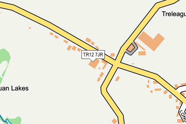 TR12 7JR map - OS OpenMap – Local (Ordnance Survey)